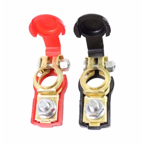 Combo 1 cặp Đầu kẹp cọc bình ắc quy ô tô xe máy, cọc bình ắc quy