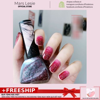 A61 Sơn Móng Tay Nail Styler A61 - Màu đỏ cherry kim tuyến nhũ lấp lánh dễ thương đơn giản