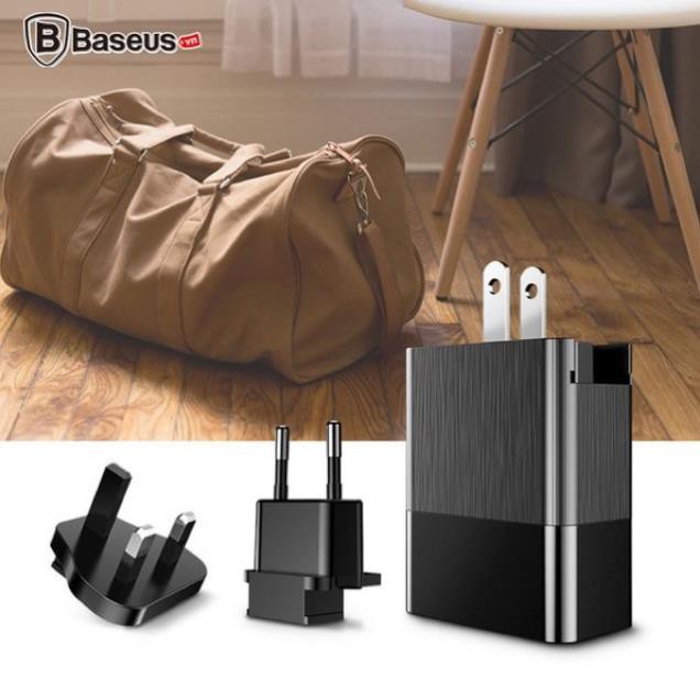 Bộ sạc đa năng Baseus Duke Universal 3 Port USB ( Aluminum alloy + PC, 3-in-1 Multifunction USB Charger )