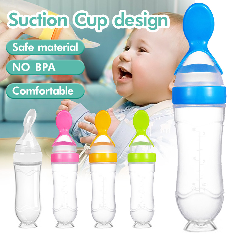 Muỗng Ăn Dặm Bằng Silicone An Toàn Dành Cho Trẻ