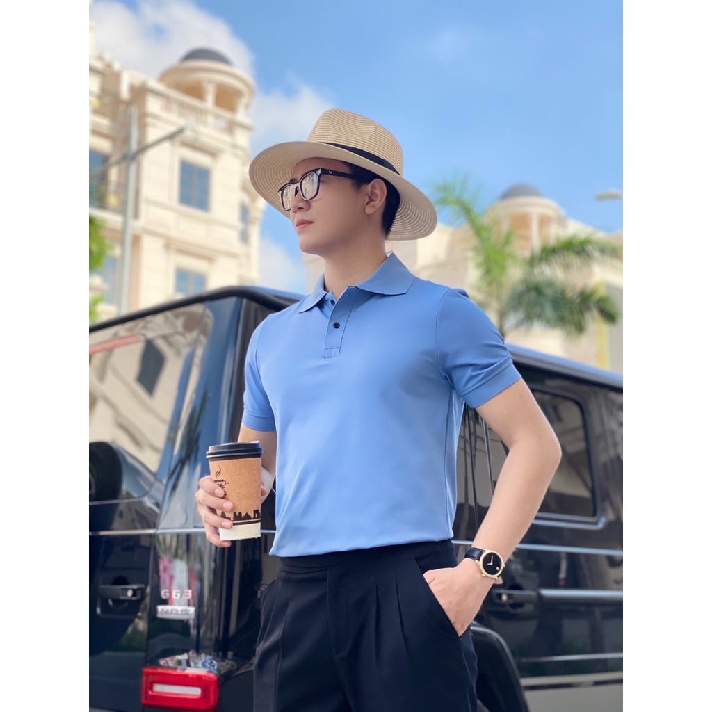 Áo Polo Nam cổ bẻ thun có cổ tay lỡ vải cá sấu cotton phong cách trẻ trung, chuẩn form, nhiều màu | BigBuy360 - bigbuy360.vn