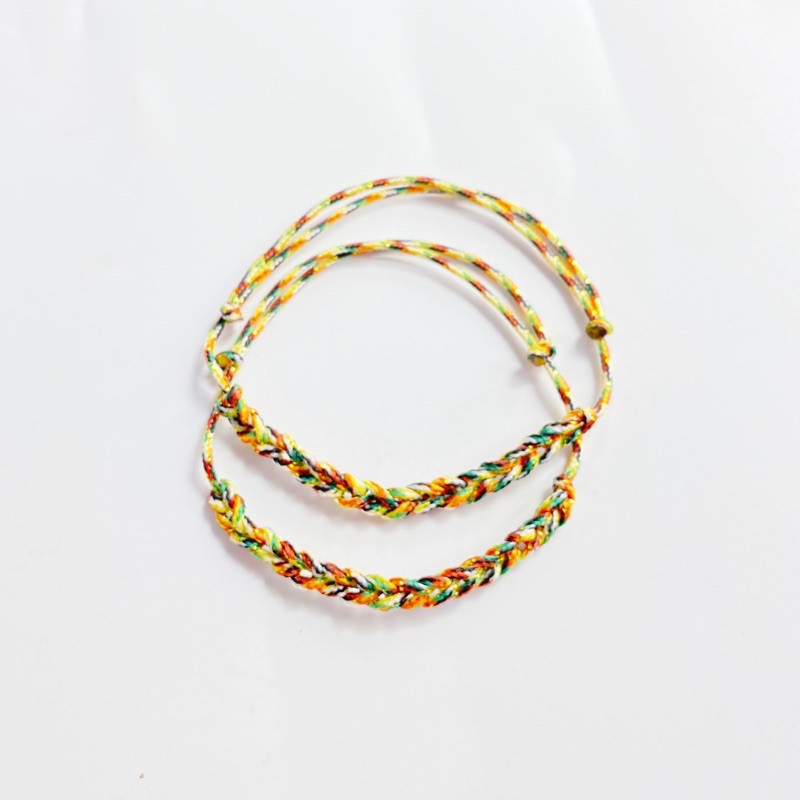 Vòng tay chỉ ngũ sắc đôi nam nữ - may mắn - bình an -KaiA -NS0001