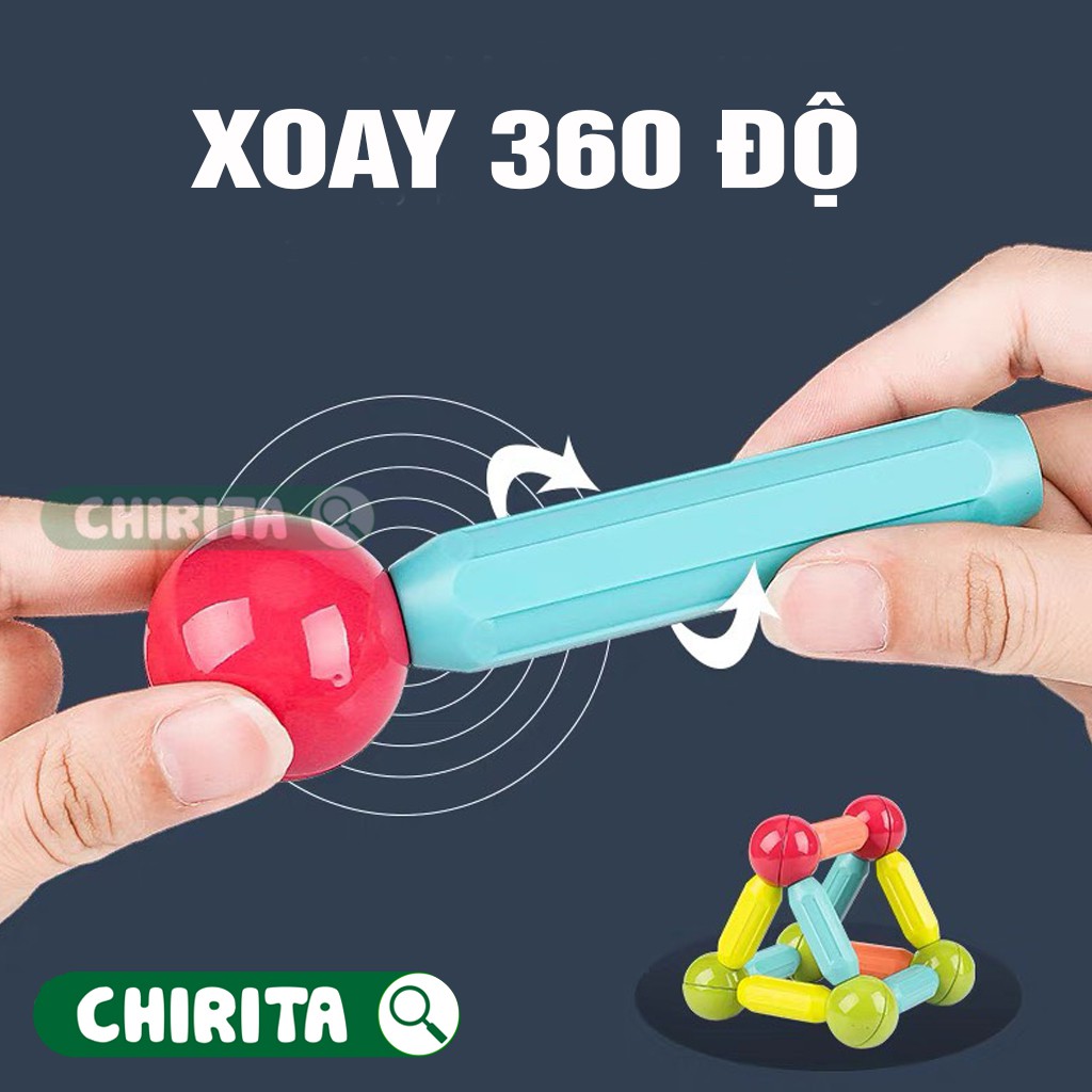 Đồ Chơi Ghép Hình Nam Châm 64 Chi Tiết,42,36,25 Cho Bé -Bộ Đồ Chơi Lắp Ráp LEGO Xếp Hình Đồ Chơi Cho Bé Trai,Gái CHIRITA