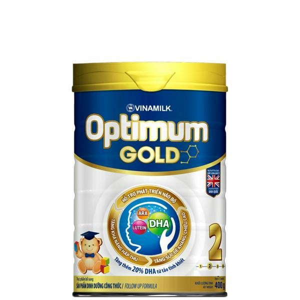 Sữa bột Vinamilk Optimum Gold 2 - Hộp thiếc 400g-800g