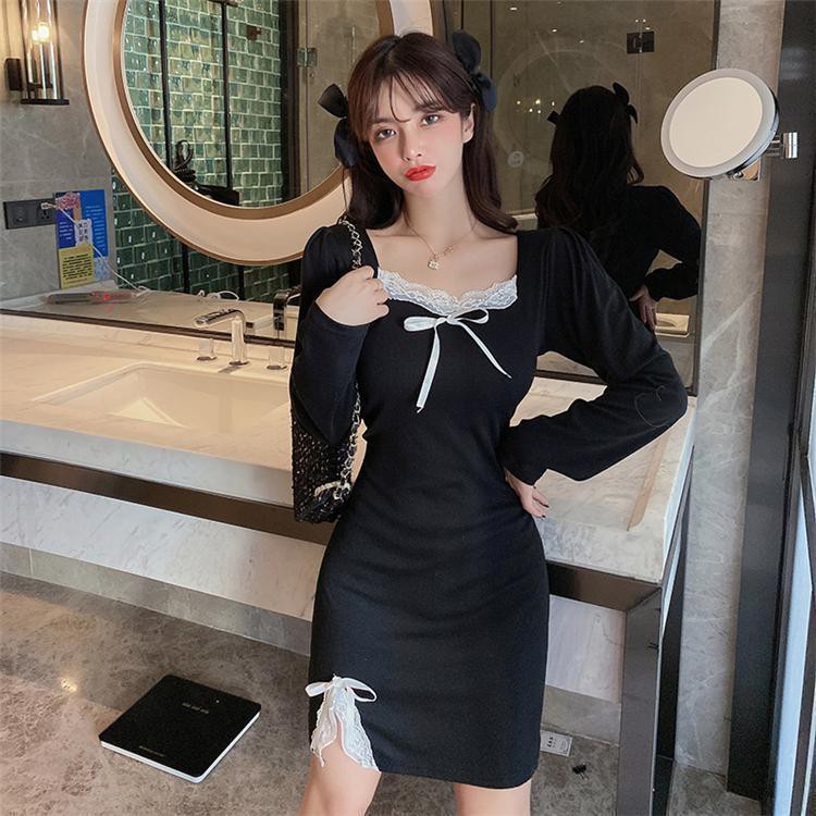 Đầm Ren Tay Dài Thời Trang Dành Cho Nữ | BigBuy360 - bigbuy360.vn