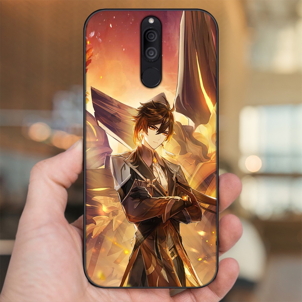 Ốp lưng Huawei Nova 2i viền đen in hình Zhongli Genshin Impact
