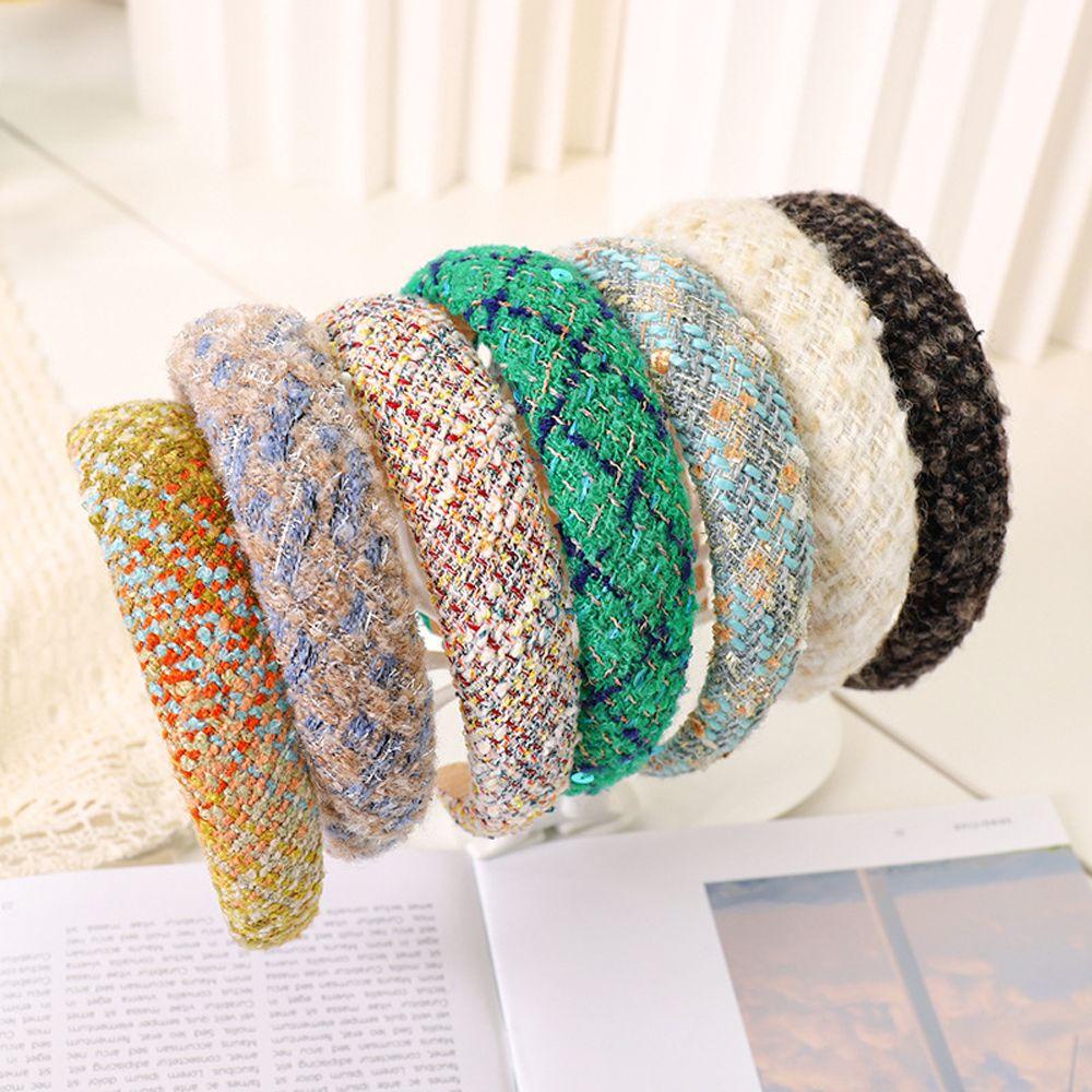 Băng Đô Cài Tóc Họa Tiết Caro Phong Cách Retro Sang Trọng VANES1 Cho Nữ