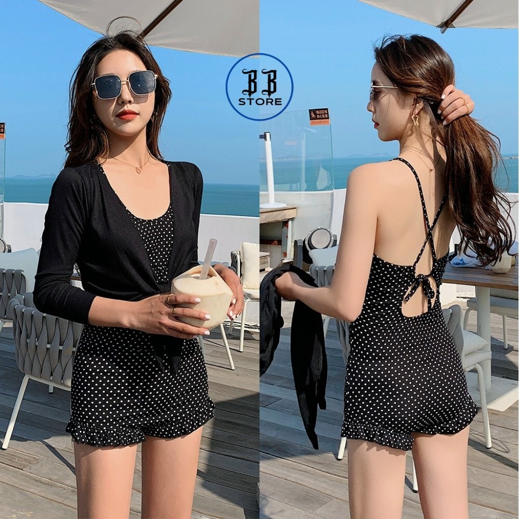 Bikini đi biển, set bikini liền thân, đồ đi biển nữ tiểu thư sang chảnh | BigBuy360 - bigbuy360.vn