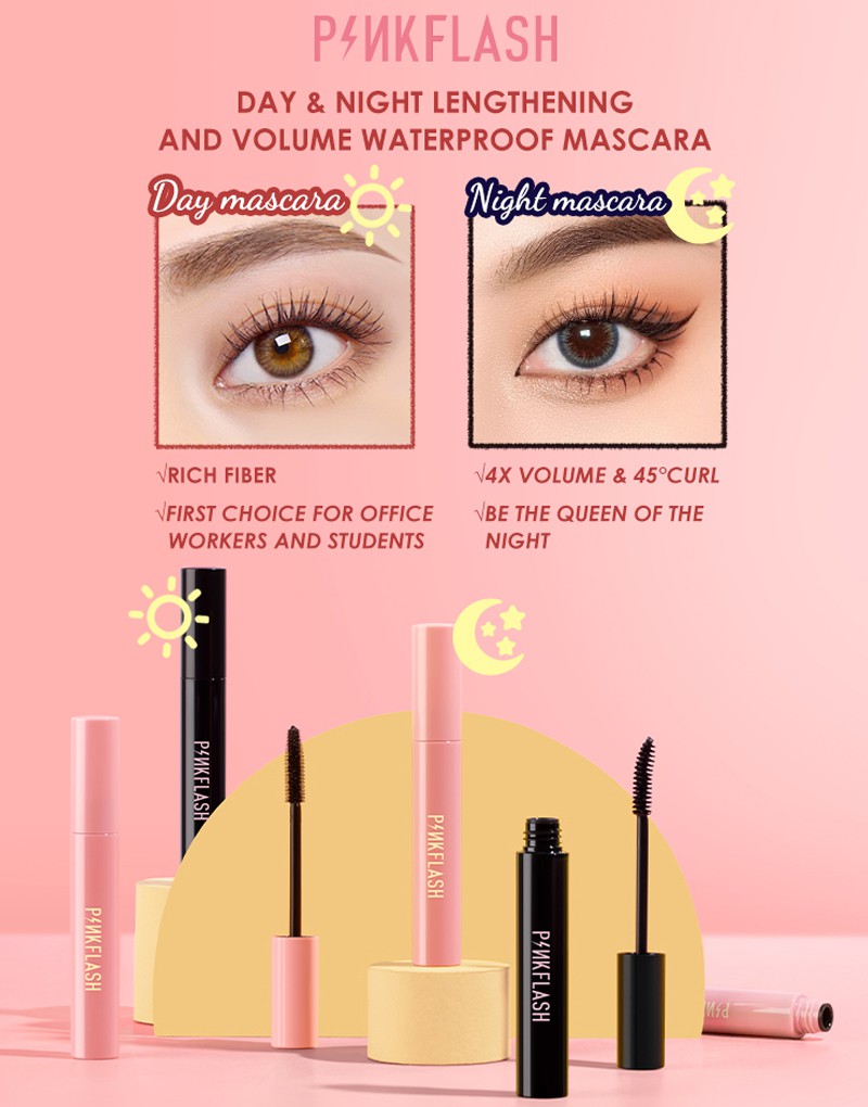 [Hàng mới về] Mascara PINKFLASH Với 2 Loại Tùy Chọn Kháng Nước Giúp Chuốt Mi Cong Và Dài Hiệu Quả KK | BigBuy360 - bigbuy360.vn
