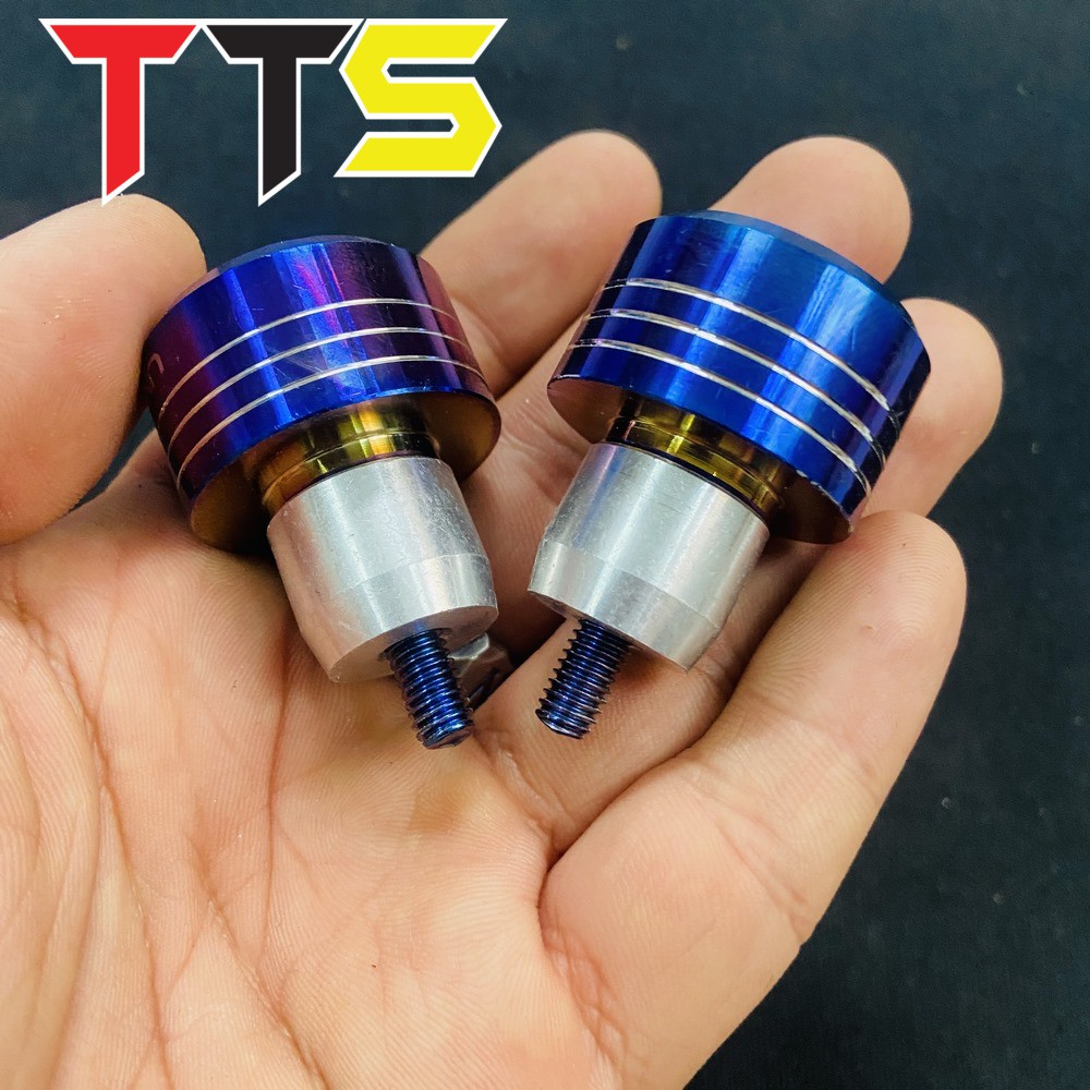 GÙ INOX MẪU ZIN YAMAHA MẠ TITAN XANH TÍM NỔI BẬT ĐẸP MẮT