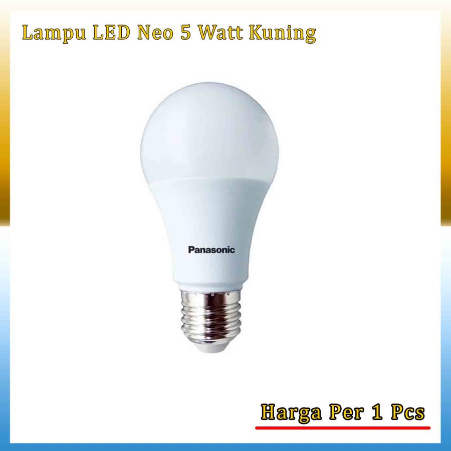 PANASONIC Bóng Đèn Led 5w Ánh Sáng Trắng / Vàng Ấm Áp