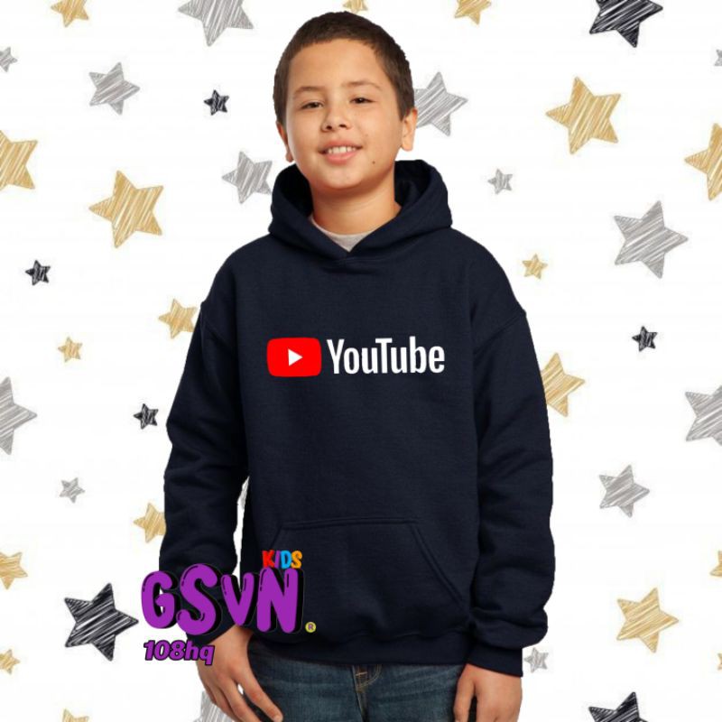 Áo Khoác Hoodie In Logo Youtube Thời Trang Cho Bé 207