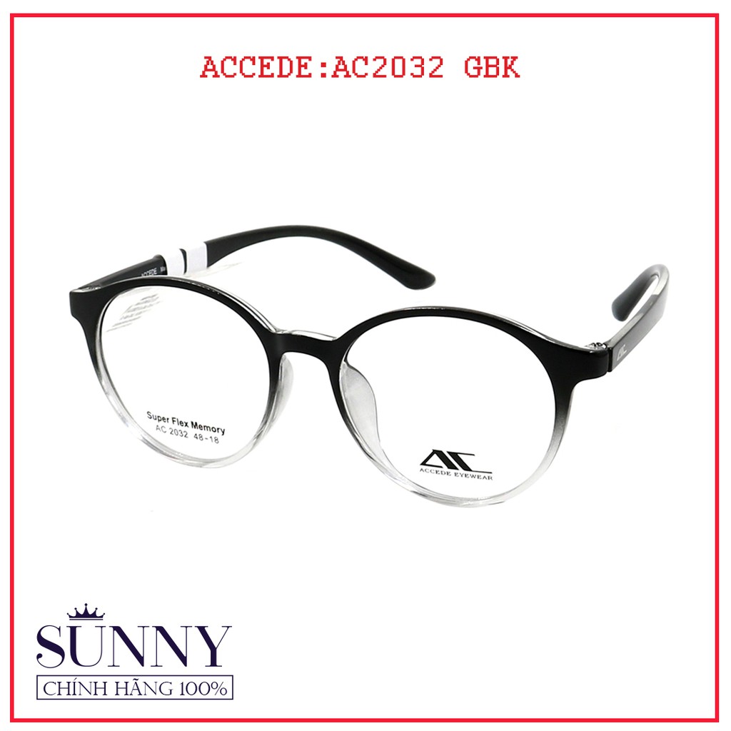 AC2032 - Gọng kính nam nữ Accede unisex (nhiều màu) chính hãng Korea - - kèm tem chống hàng giả do bộ công an cấp