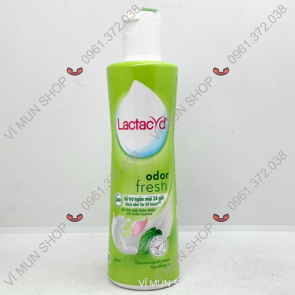 Dung dịch vệ sinh phụ nữ Lactacyd Odor Fresh ngăn mùi 24H