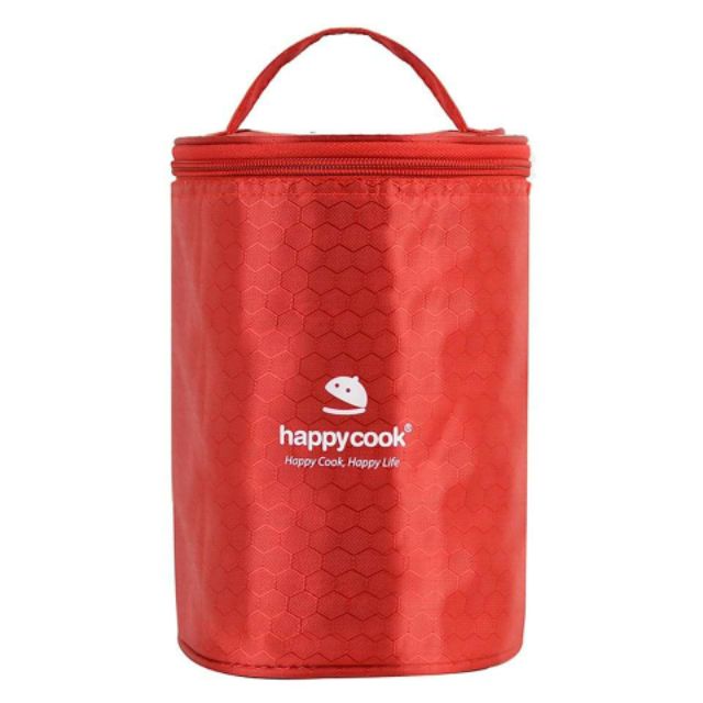 BỘ 3 HỘP THỦY TINH TRÒN KÈM TÚI GIỮ NHIỆT HAPPY COOK (400ml)