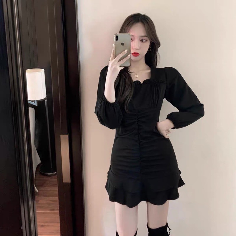 ĐẦM CỔ U VIỀN BÈO RÚT NHÚN LAI TẦNG | BigBuy360 - bigbuy360.vn