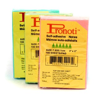 COMBO 3 GIẤY NOTE PRONOTI 3X2