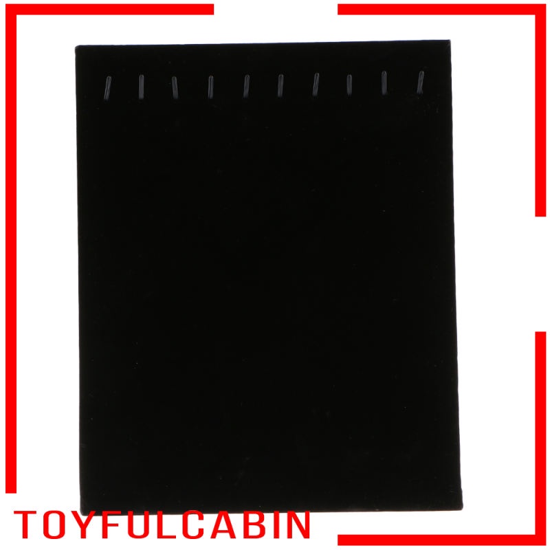 Set 10 Móc Nhung Trưng Bày Trang Sức Màu Đen