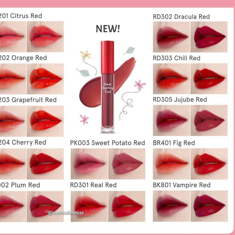 (Hàng Mới Về) Gel Tint Nước Chính Hãng Etude House Dear Darling Water Tint