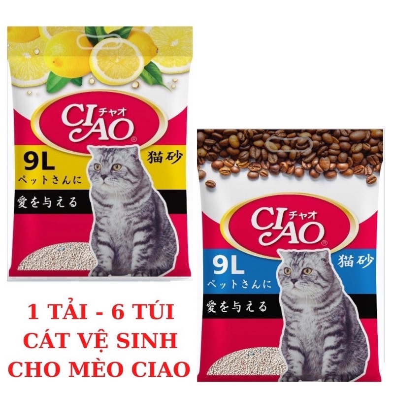 [Hoả tốc nội thành hcm- giá rẻ chất lượng ] Cát vệ sinh cho mèo Ciao 9L