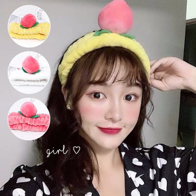 [Chỉ thanh toán với AirPay] Băng đô quả đào ulzzang