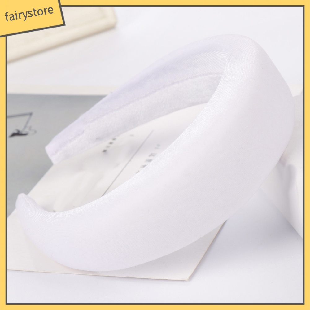 Băng Đô Cài Tóc Màu Trơn Thiết Kế Đơn Giản Cho Nữ