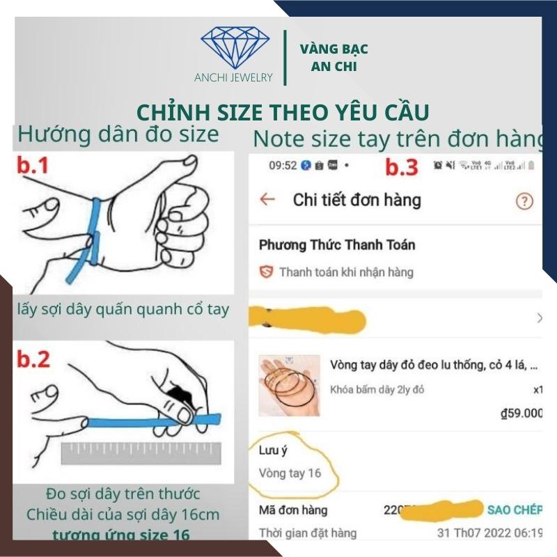 Vòng tay charm hoa sen ngọc xanh, Anchi jewelry