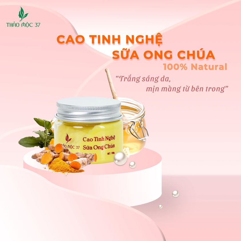 Cao Tinh Nghệ Sữa Ong Chúa Thảo Mộc 37- size 75G