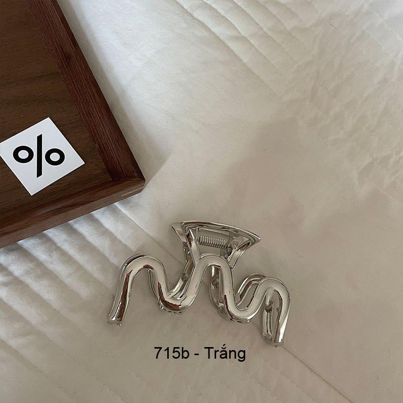 (0715) Kẹp Tóc Kim Loại Ziczac Sáng Tạo Hàn Quốc