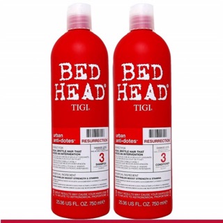 Cặp dầu gội và dầu xả tigi đỏ chính hãng 750ml