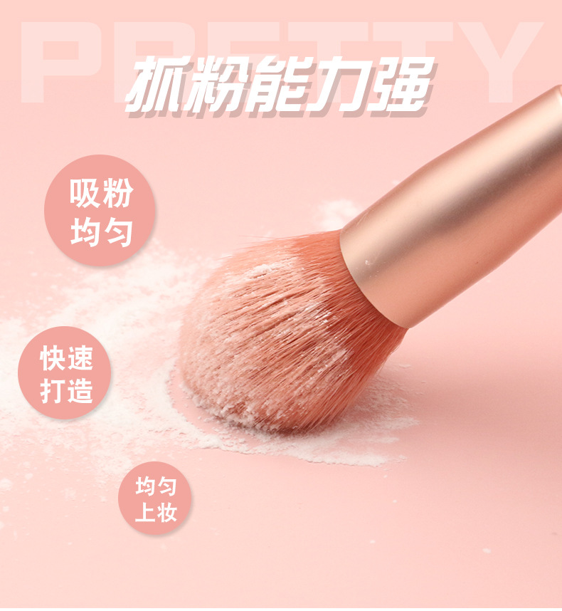 [Hàng mới về] Bộ 8 cọ trang điểm lông mềm tay cầm gỗ chất lượng cao tiện dụng