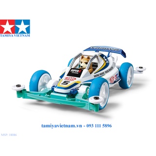 18086 mô hình xe đua lắp ráp chạy bằng pin mini 4wd "mini 4wd dog racer"