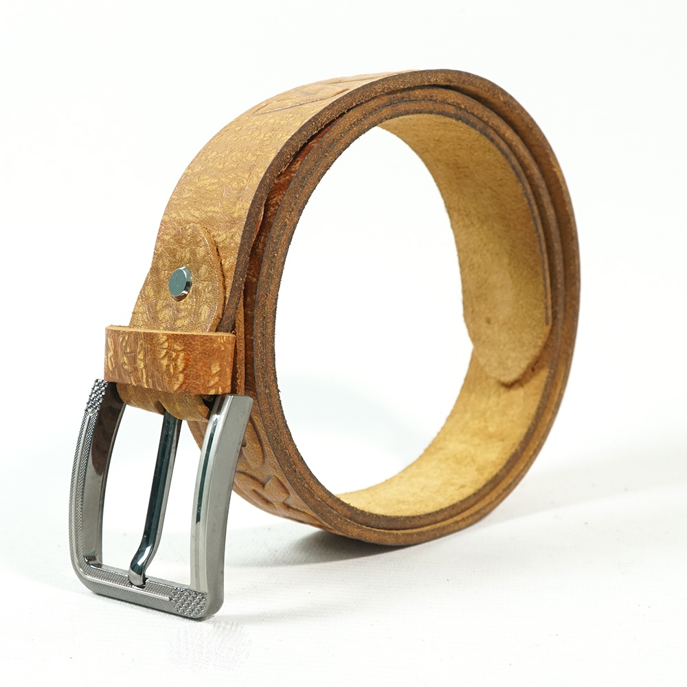 Thắt lưng nam da bò, dây lưng da bò thật 4cm siêu bền siêu chắc  KB01