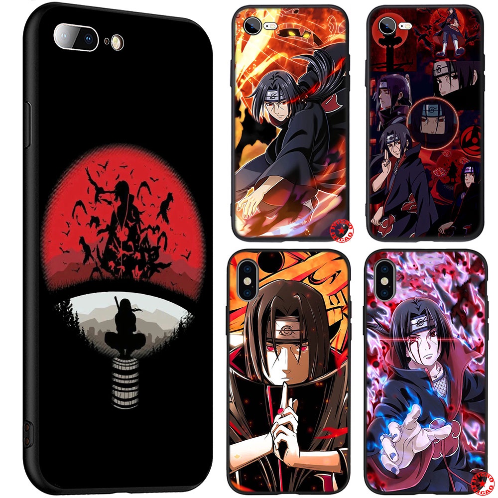 Ốp điện thoại silicon mềm họa tiết EDE50 Naruto Uchiha Itachi cho iPhone 5 5S 6 6S 7 8 11 Pro Max Plus SE XR