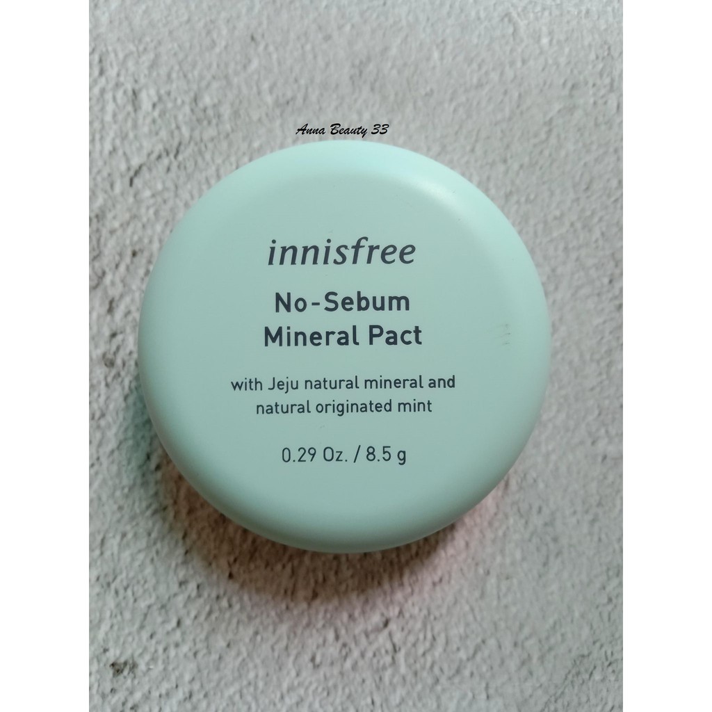 [ Ảnh Chụp Thật ] Phấn Phủ Nén Kiềm Dầu Innisfree No Sebum Mineral Pact 8.5g | BigBuy360 - bigbuy360.vn