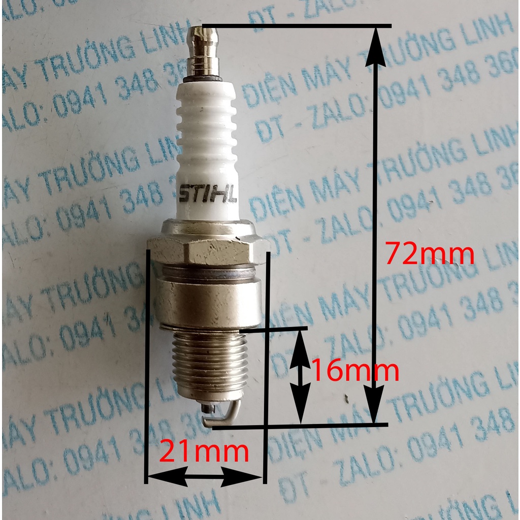 Bugi điện, đánh lửa chuyên dụng cho máy nổ, động cơ xăng, máy bơm nước CHÍNH HÃNG STIHL