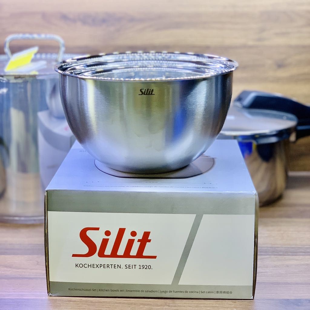 Set 3 âu trộn inox Silit - tô trộn 3 món [nhập Đức chính hãng]