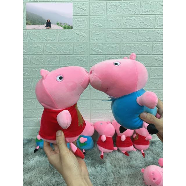 Gấu bông ,heo peppa đáng yêu nghộ nghĩnh 25cm