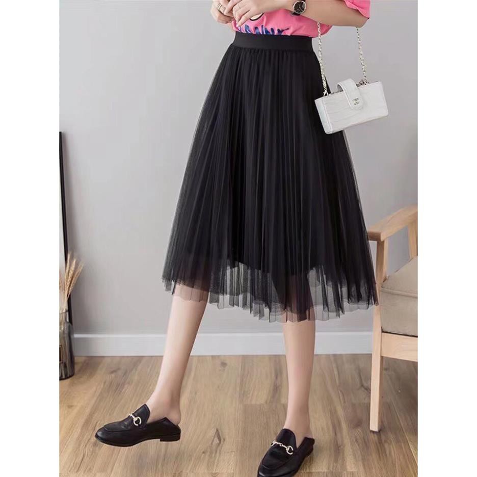 Chân Váy Xếp Ly Dài Qua Gối Cực Điệu | BigBuy360 - bigbuy360.vn