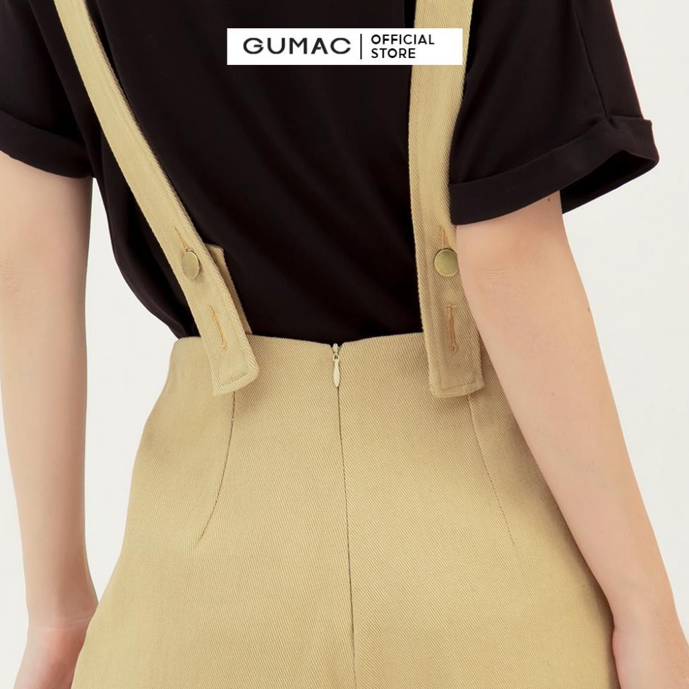 [Mã WABRGU15 giảm 15% tối đa 50k đơn từ 149k] Quần short nữ phối yếm GUMAC thiết kế mới cá tính QB377 New | BigBuy360 - bigbuy360.vn