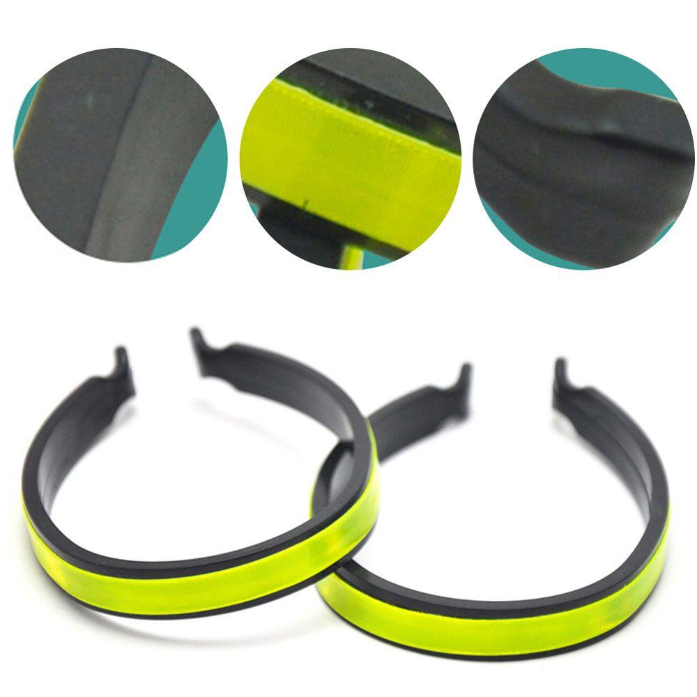 Kẹp Quần Phản Quang Trọng Lượng Nhẹ Màu Sắc Dạ Quang Tiện Dụng Cho Đạp Xe Ban Đêm