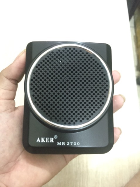 Máy trợ giảng Aker MR2700 màu đen dòng mic có dây - Loa trợ giảng Aker RM 2700 dành cho giáo viên