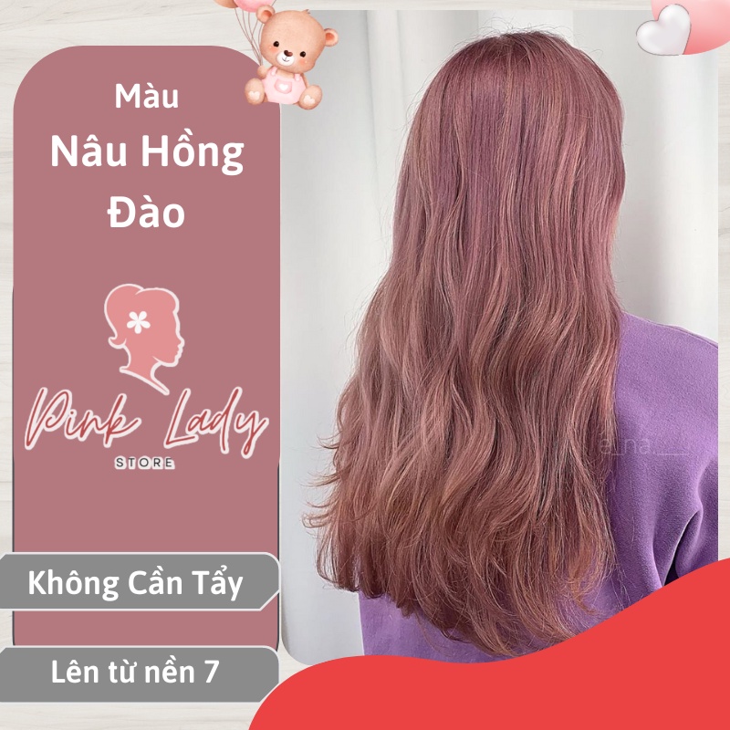 Thuốc nhuộm tóc nâu hồng đào không tẩy tại nhà chính hãng  OL19