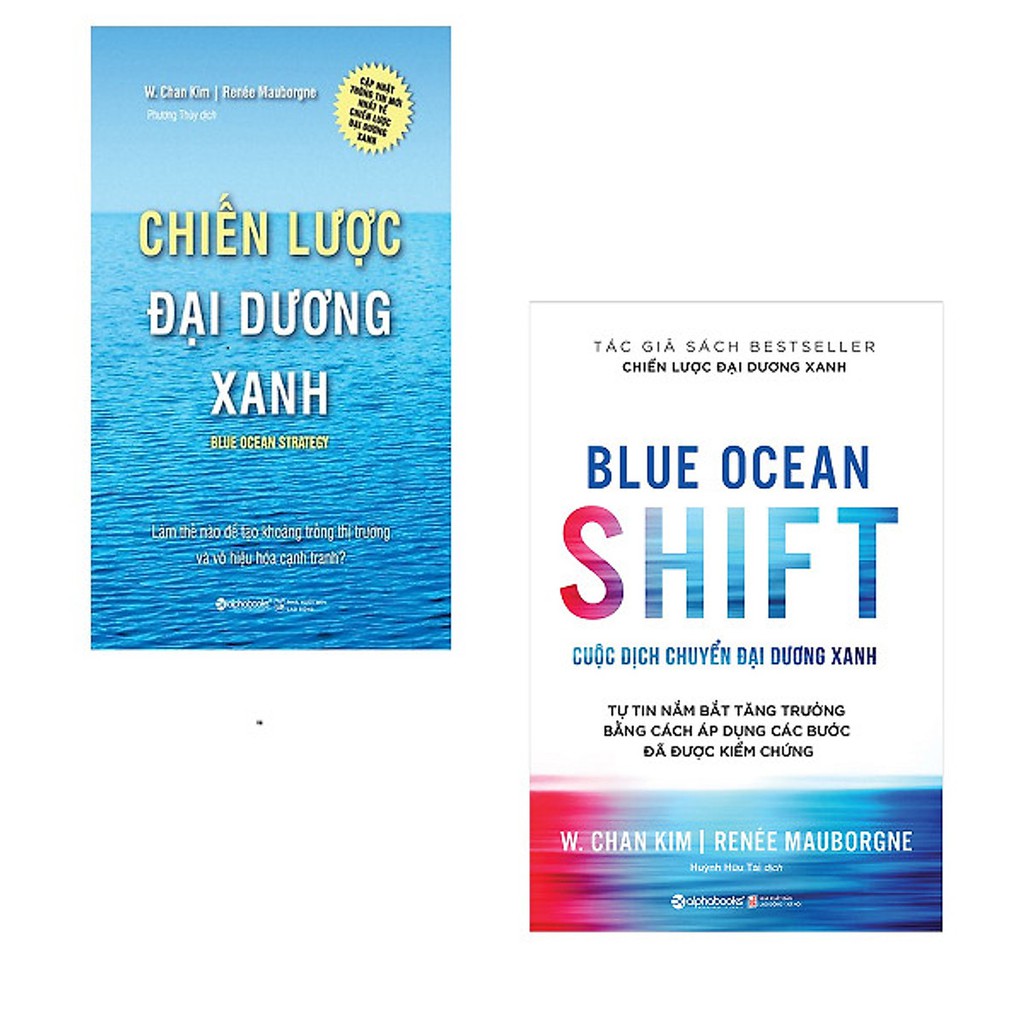 Sách - Combo Chiến Lược Đại Dương Xanh (Bìa cứng) + Cuộc Dịch Chuyển Đại Dương Xanh (Bìa mềm) [AlphaBooks]