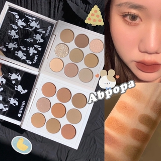 [Hàng mới về] Bảng Phấn Mắt 9 Màu Lì Trang Điểm Làm Đẹp Chống Nước Lâu Trôi