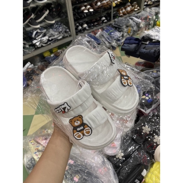 Dép bánh mì nữ quai hậu hình( giao sticker ngẫu nhiên)