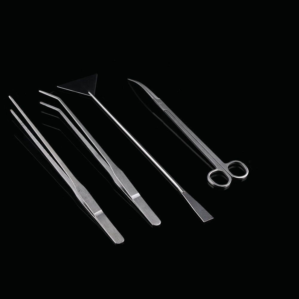 Set 4 Nhíp Gắp Làm Sạch Bể Cá Bằng Thép Không Gỉ