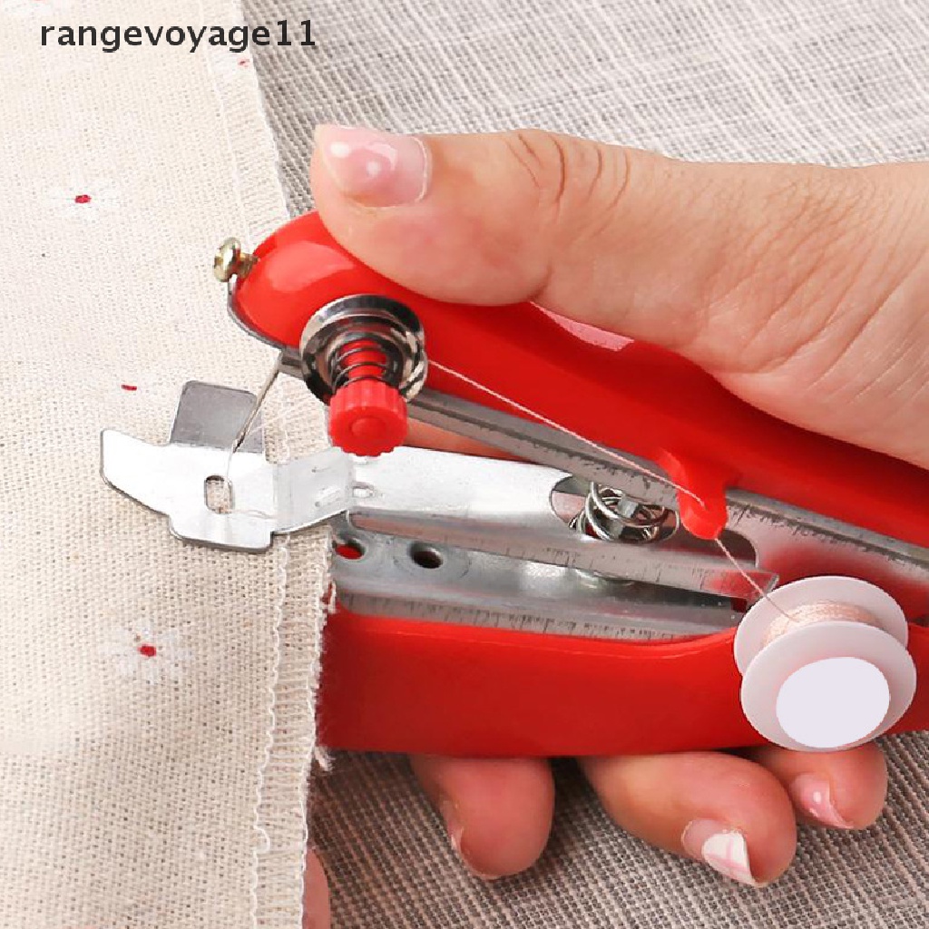 1 Máy May Mini Cầm Tay Màu Đỏ Khoang Tiến 11