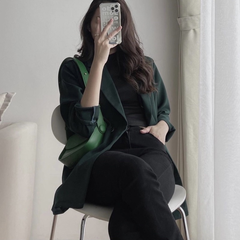 Áo blazer,blazer nữ chất đẹp hàng 2 lớp 3 màu TRENDY đứng form tôn dáng | BigBuy360 - bigbuy360.vn