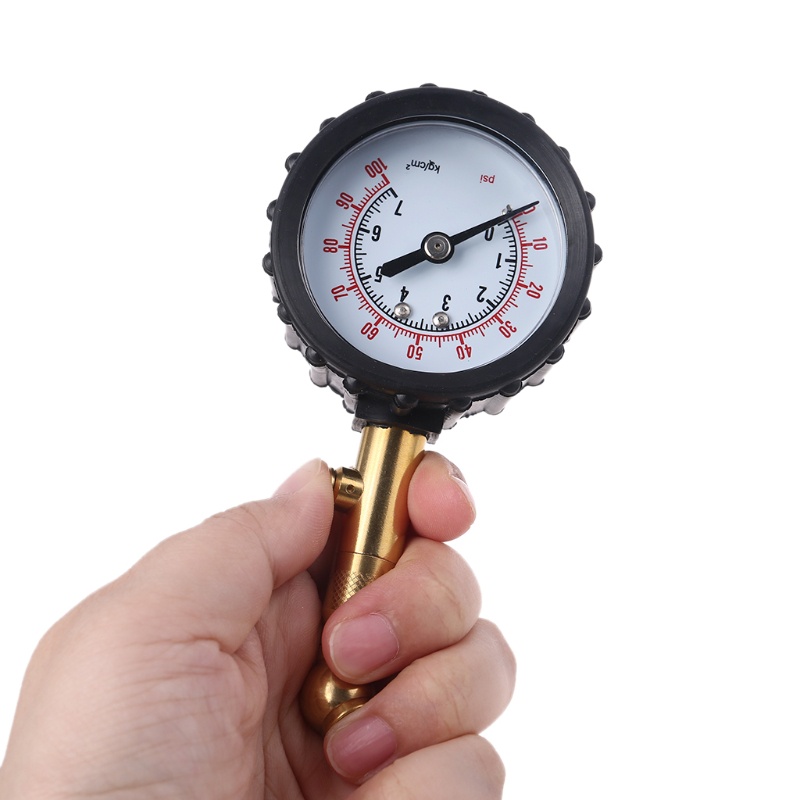 Đồng Hồ Đo Áp Suất Lốp Xe Kèm Ống Cao Su Chuyên Dụng Cho Xe Hơi / Xe